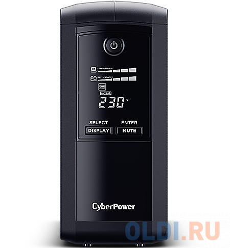 UPS CyberPower VP700ELCD {700VA/390W USB/RS-232/RJ11/45  (4 EURO)} - фото 1