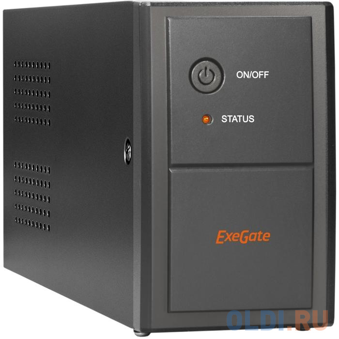 Exegate EP285538RUS ИБП ExeGate Power Back BNB-600.LED.AVR.C13.RJ <600VA/360W, LED, AVR,4*IEC-C13, RJ45/11, Black> - фото 1