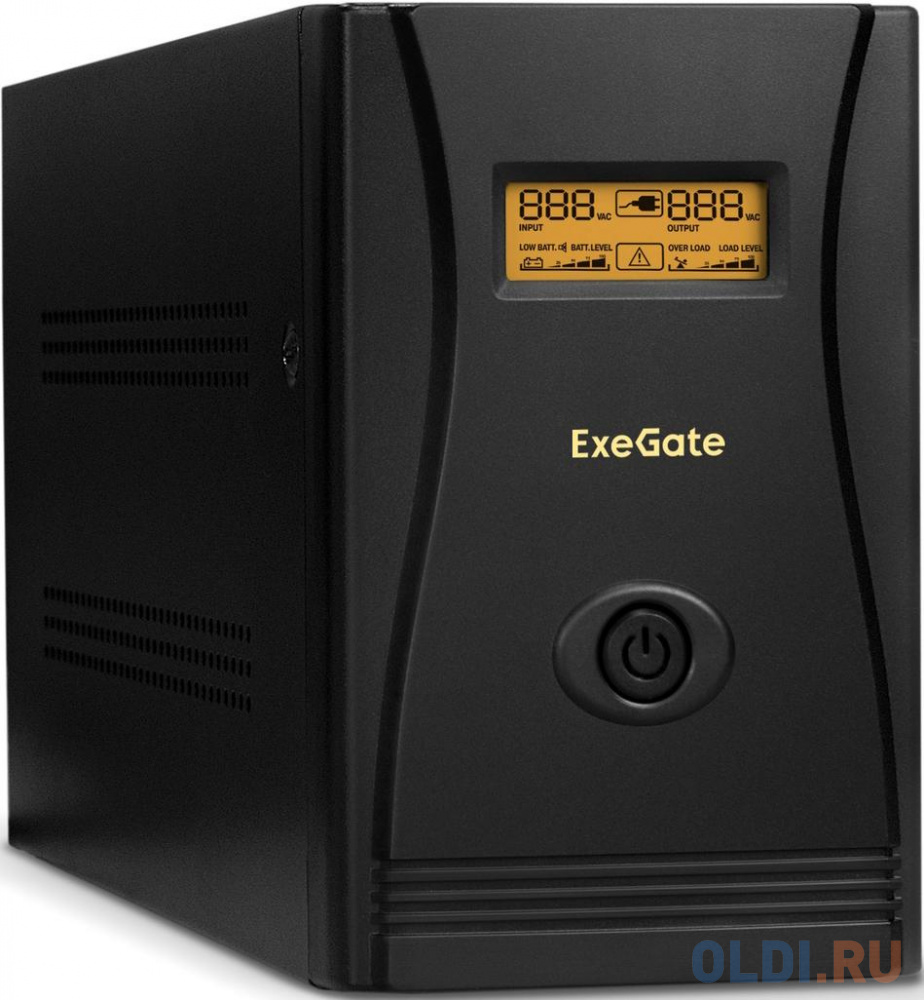 Exegate EP285531RUS ИБП ExeGate SpecialPro Smart LLB-2200.LCD.AVR.EURO.RJ.USB <2200VA/1300W, LCD, AVR, 4 евророзетки, RJ45/11, USB, Black> - фото 1
