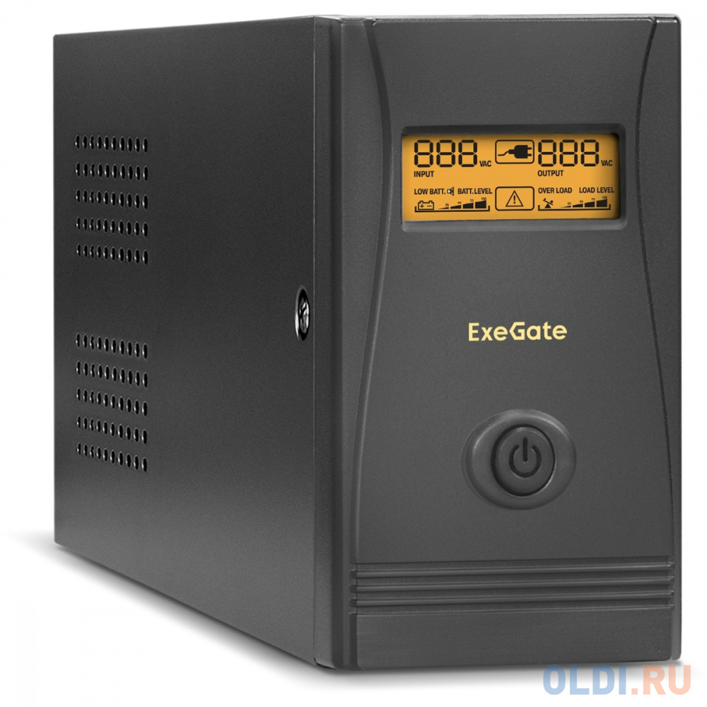 ИБП Exegate Power Smart ULB-600 LCD 600VA ибп powercom kin 600ap rm 600va 1u usb