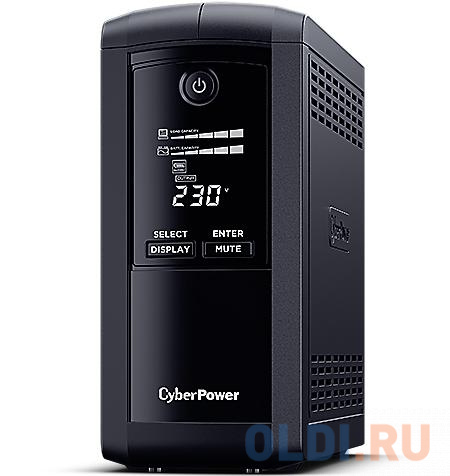 UPS CyberPower VP1000ELCD {1000VA/550W USB/RS-232/RJ11/45  (4 EURO)} - фото 2