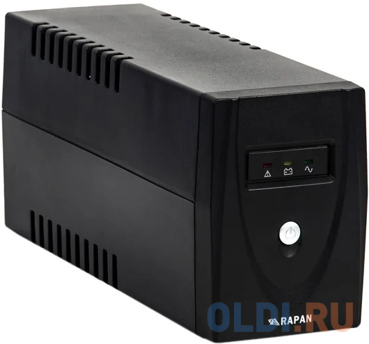 RAPAN-UPS 800 power supply 220 V 800VA / 480W meander with battery 7 Ah interactive - фото 1