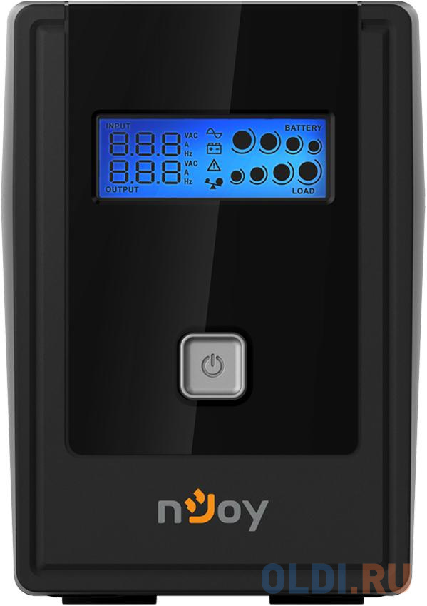 ИБП nJOY Cadu 650 (эффективная мощность 360Вт, LCD, ,батарея 7 Ач, 2 евро розетки) колонки sven 120 usb 2 0 мощность 2x2 5 вт rms
