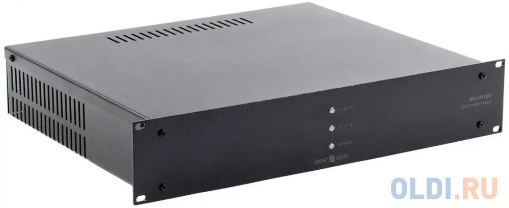 

SKAT-1200I7 RACK power supply 12V, 5A, height 2U for 2 batteries 7-17 Ah. SS TR PB