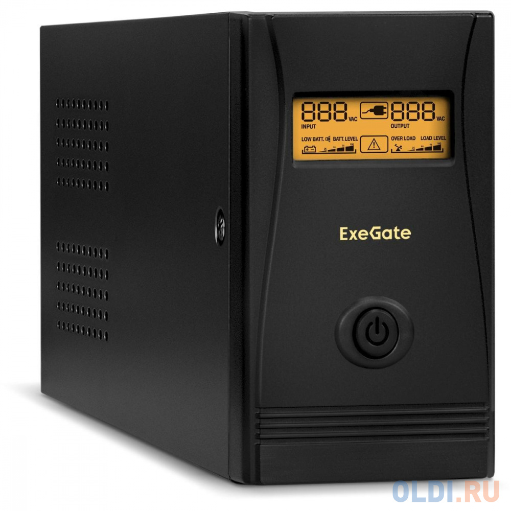 Exegate EP285579RUS ИБП ExeGate SpecialPro Smart LLB-600.LCD.AVR.C13.RJ.USB <600VA/360W, LCD, AVR, 4*IEC-C13, RJ45/11, USB, Black> irbis ups personal 600va 360w line interactive avr 2xschuko outlets 2 year warranty