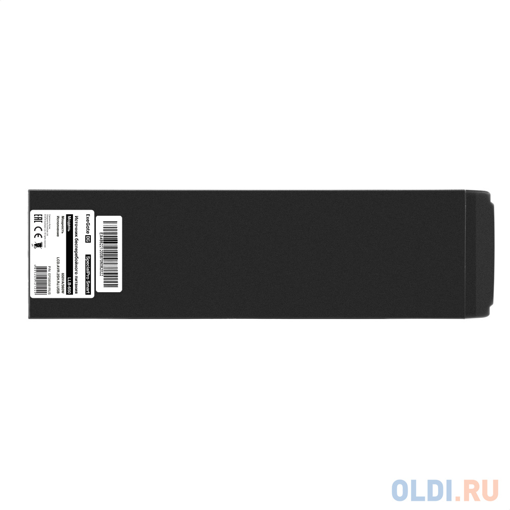 Exegate EP285581RUS ИБП ExeGate SpecialPro Smart LLB-650.LCD.AVR.EURO.RJ.USB <650VA/360W, LCD, AVR, 2 евророзетки, RJ45/11, USB, Black> - фото 3