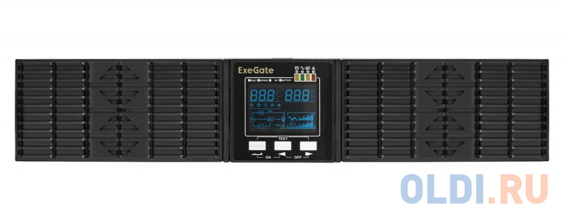 Exegate EP285648RUS ИБП On-line ExeGate PowerExpert ULS-3000.LCD.AVR.C13.USB.RS232.SNMP.2U <3000VA/3000W, On-Line, PF=1, LCD, 6*IEC-C13, RS232, USB фото