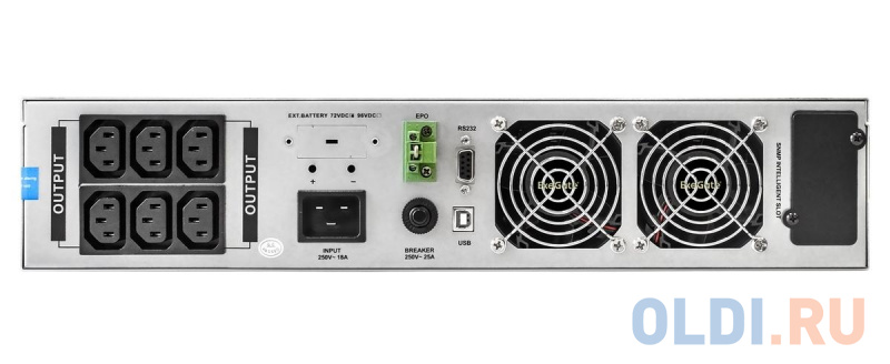 Exegate EP285648RUS ИБП On-line ExeGate PowerExpert ULS-3000.LCD.AVR.C13.USB.RS232.SNMP.2U <3000VA/3000W, On-Line, PF=1, LCD, 6*IEC-C13, RS232, USB фото