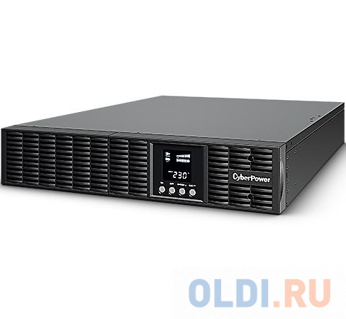 UPS CyberPower OLS2.2KERT2U Online 2200VA/2200W USB/RS-232/SNMP Slot/EPO (8 IEC С13);(1) C19, 6*cables C13-C14, 1.8m, rack mount kits included - фото 2