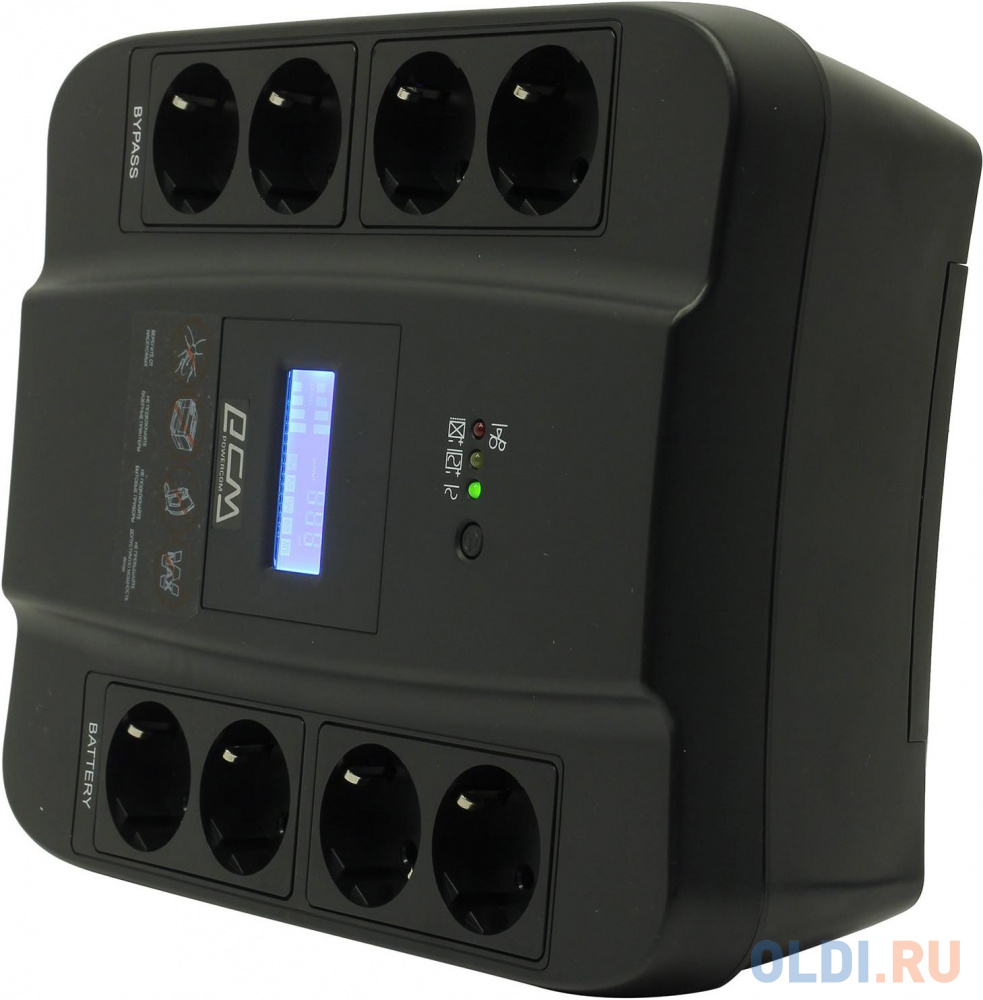 Источник бесперебойного питания Powercom Spider SPD-750U LCD USB 450Вт 750ВА черный