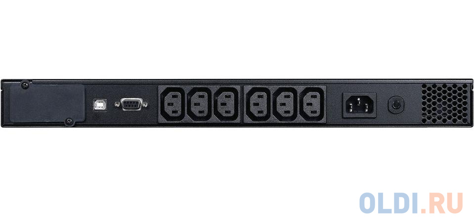 UPS SPR-500, line-interactive, 700 VA, 560 W, 6 IEC320 C13 outlets with backup power, USB, RS-232, SNMP card slot, RJ45 protection, 2 batteries 6Vх7Ah, WxDxH 428x335x44 mm, 8.9 kg - фото 2