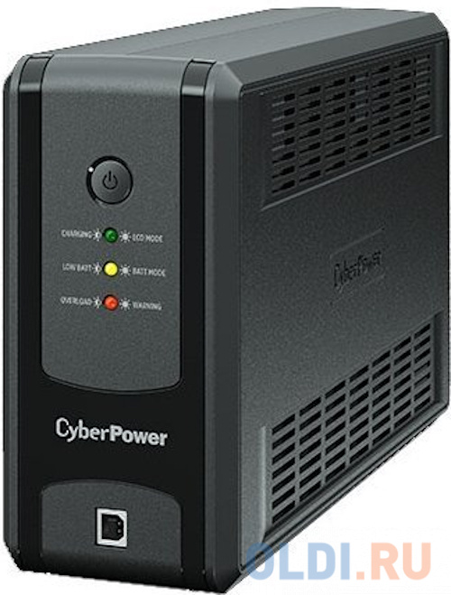 CyberPower ИБП Line-Interactive UT850EG, 850VA/425W, USB/RJ11/45, (3 EURO), цвет черный - фото 1