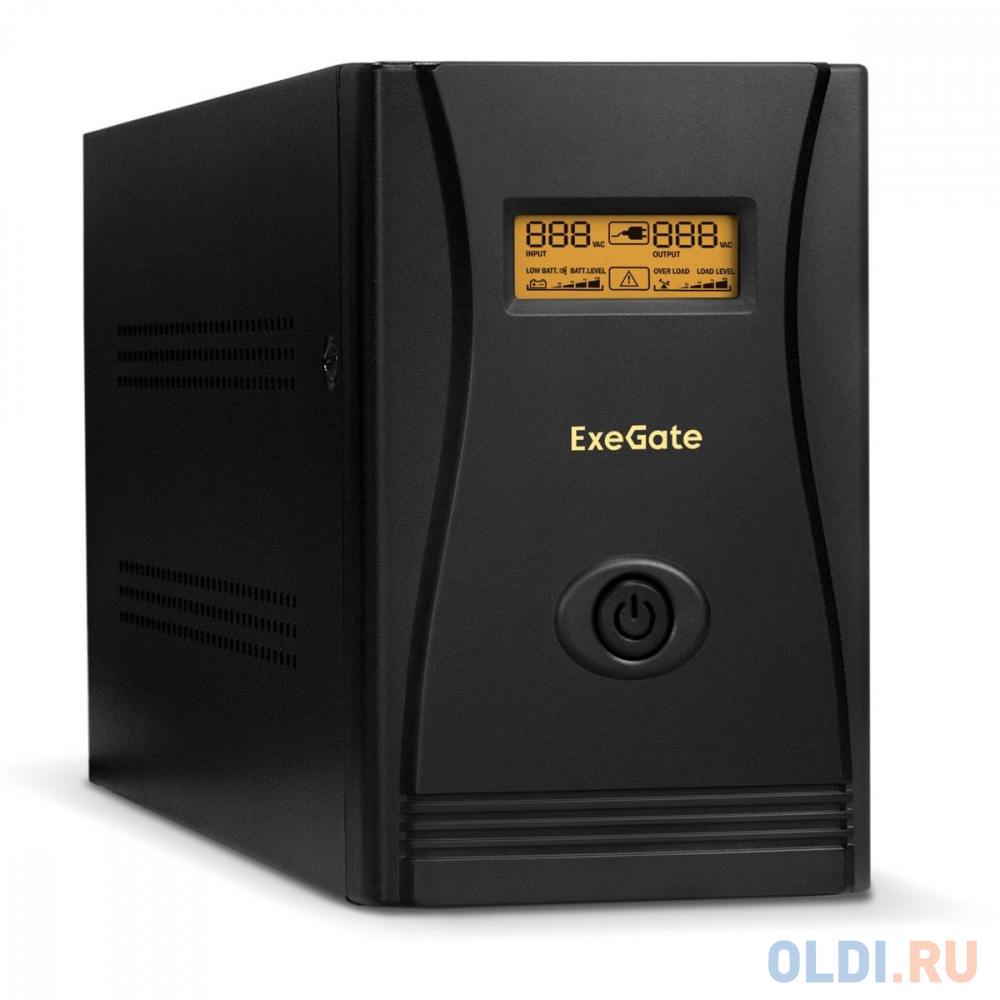 Exegate EP285530RUS ИБП ExeGate SpecialPro Smart LLB-2200.LCD.AVR.C13.RJ <2200VA/1300W, LCD, AVR, 6*IEC-C13, RJ45/11, Black> - фото 1