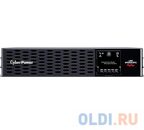 UPS CyberPower PR3000ERTXL2U NEW Line-Interactive 3000VA/3000W USB/RS-232/EPO/Dry/SNMPslot (IEC C13 x 6, IEC C19 x 2)   (12V / 9AH х 4) ибп cyberpower or1500erm1u line interactive 1500va 900w 4 2 iec 320 с13 розеток usb