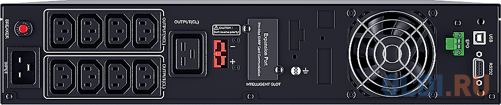 UPS Сайбер Электро ЭКСПЕРТ-3000Р Онлайн, Стойка/Напольный 3000ВА/2700Вт. USB/RS-232/SNMP Slot/EPO (8 IEC С13);(1) C19 (12В /9Ач. х 6) - фото 4