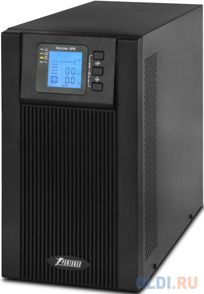 UPS POWERMAN Online 2000, LCD, double conversion, 2000VA, 1800W, 8 pcs IEC320 C13 with redundant power supply, USB, RS232, SNMP slot, EPO connector, battery 12V 9Ah 4 pcs, 1 cable C13/C14, 191 x 337 x 460 mm., 19.64 kg POWERMAN Online 2000I (IEC320) - фото 2