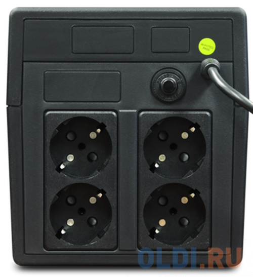 UPS POWERMAN Back Pro 1050, line-interactive, 1050VA, 600W, 4 euro sockets with backup power, battery 12V 7Ah 2 pcs., 353mm x 149mm x162mm, 7.9 kg - фото 2