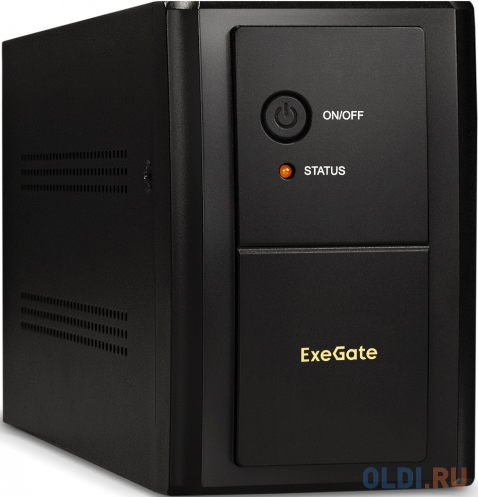 ИБП Exegate SpecialPro UNB-2000.LED.AVR.4SH.RJ.USB 2000VA, цвет черный, размер 345x123x189 мм - фото 1