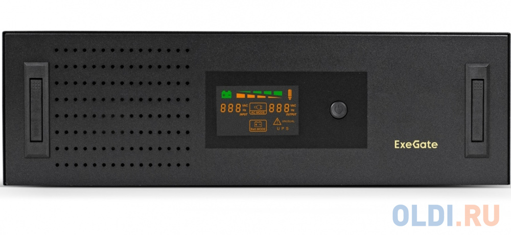 ИБП Exegate ServerRM UNL-3000.LCD.AVR.2SH.3C13.USB.3U 3000VA EX293852RUS, цвет черный - фото 3