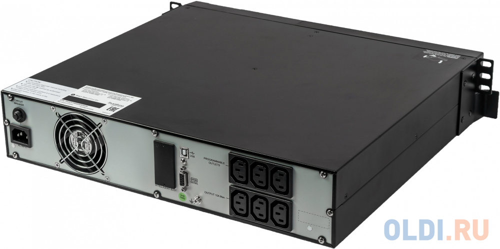 ИБП Systeme Electric Smart-Save Online SRV 2000 ВА, конвертируемый форм-фактор 2U, 230 В, 6 розеток  IEC C13, SmartSlot, LCD, USB HID SRVSE2KRTI - фото 8