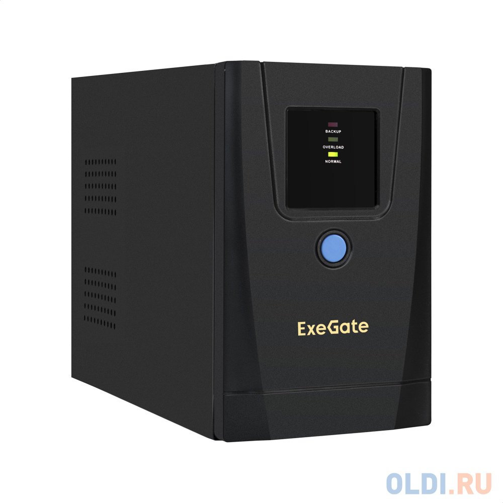 ИБП ExeGate SpecialPro UNB-900.LED.AVR.1SH.2C13.RJ.USB <900VA/500W, LED, AVR,1*Schuko+2*C13, RJ45/11,USB, металлический корпус, Black> EX292778RUS - фото 1