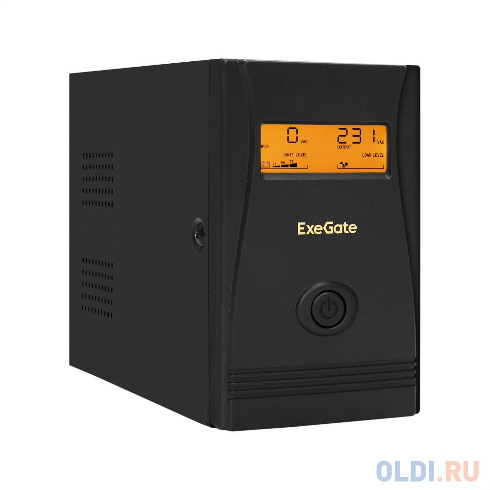 ИБП ExeGate Power Smart ULB-800.LCD.AVR.4C13 <800VA/480W, LCD, AVR, 4*C13, металлический корпус, Black> EX292775RUS - фото 1