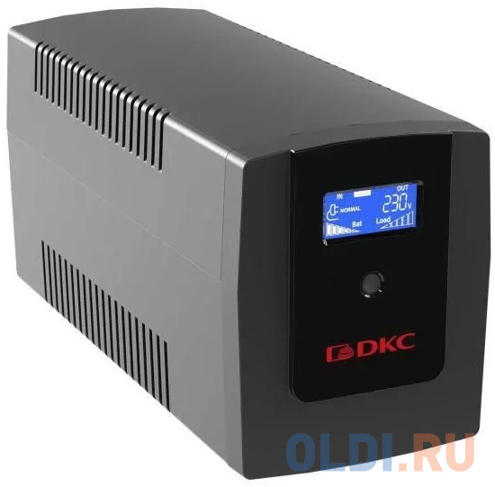 Линейно-интерактивный ИБП ДКС серии Info LCD, 800 ВА/480 Вт, 1/1, 3xIEC C13, USB + RJ45, LCD, 1x8Aч