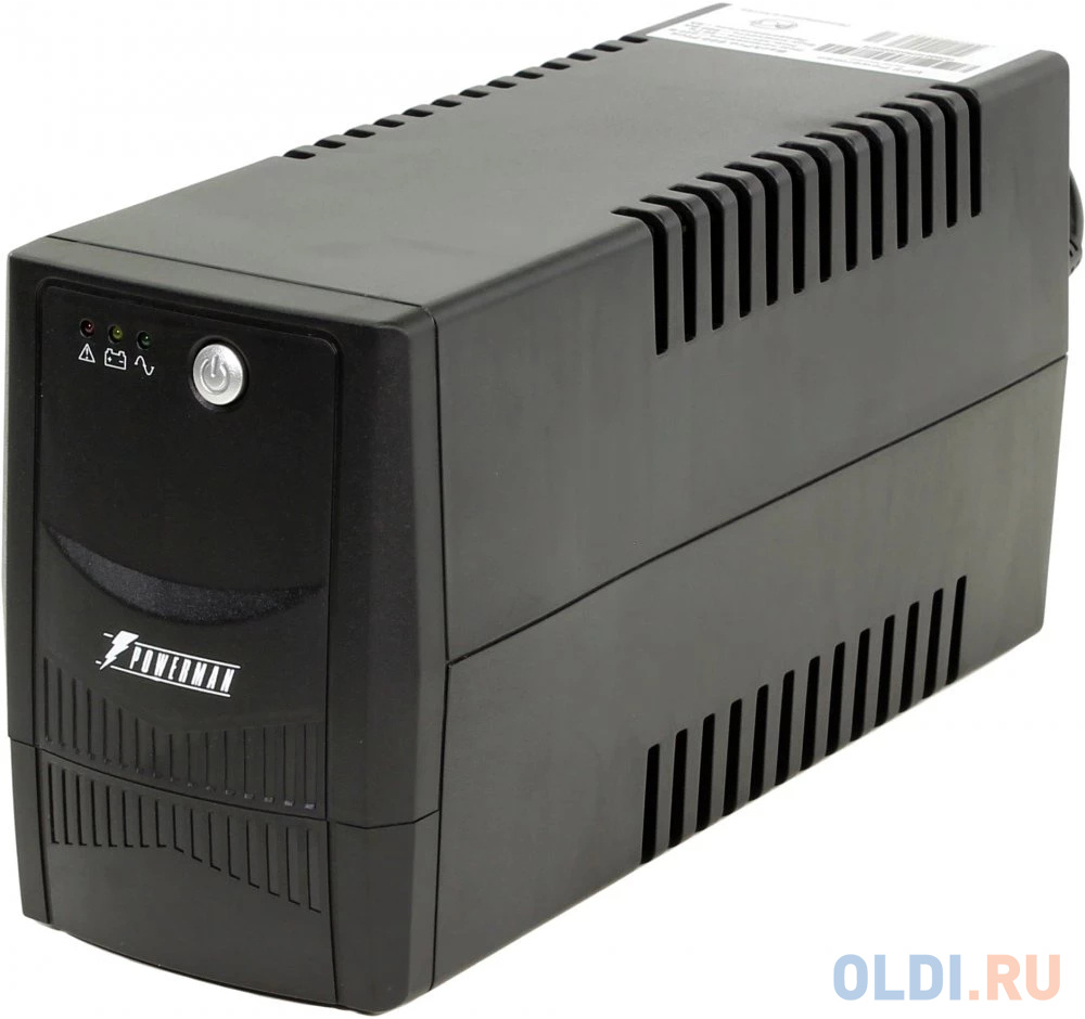 ИБП POWERMAN Back Pro 850, линейно-интерактивный, 850ВА, 480Вт, 2 евророзетки с резервным питанием, батарея 12В 9Ач 1 шт., 298мм х 101мм х 142мм, 4.9 - POWERMAN Back Pro 850