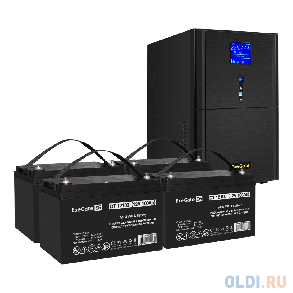 

Комплект ИБП EX295990RUS + батарея 100Aч EX282985RUS 4шт (инвертор, синус, для котла) ExeGate SineTower SZ-3000.LCD.AVR.3SH.1C13.RJ.USB <3000VA/240