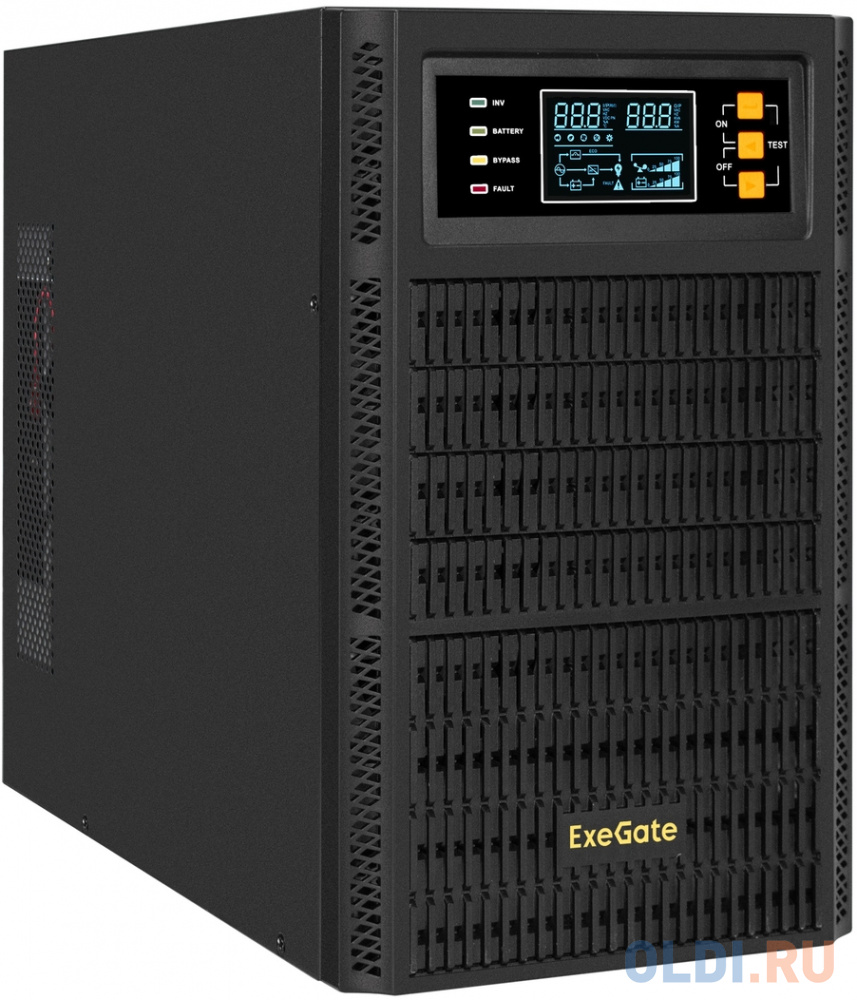 ИБП On-line ExeGate PowerExpert TL-2000.72V.LCD.AVR.3S H.USB.RS232.SNMP &lt;2000VA/2000W, On-Line, PF = 1, LCD, 3*Schuko, RS232, USB, SNMP-slot, встроенн - EX297170RUS