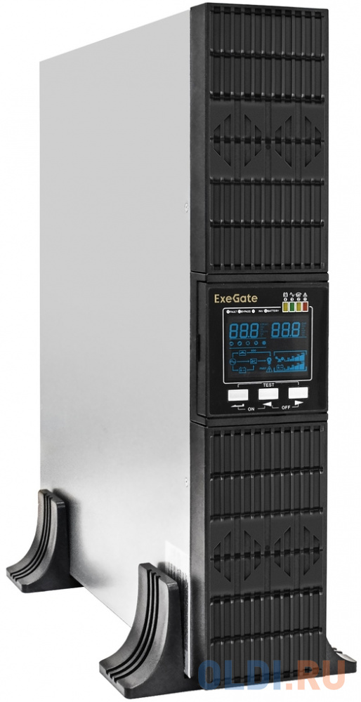 ИБП On-line ExeGate PowerExpert ULS-575-6kVA.LCD.AVR.T .USB.RS232.SNMP.2U &lt;6000VA/6000W, On-Line, PF = 1, LCD, клеммы, RS232, USB, SNMP-slot, EPO, бат - EX296959RUS