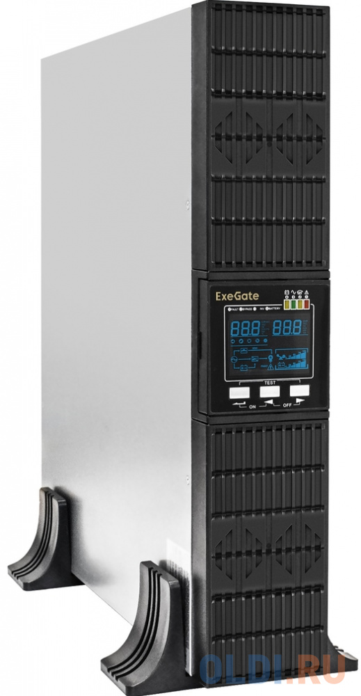 ИБП On-line ExeGate PowerExpert ULS-2000.LCD.AVR.6C13. USB.RS232.SNMP.BC.2U &lt;2000VA/2000W, On-Line, PF = 1, LCD, 6*C13, RS232, USB, SNMP-slot, встроен - EX297667RUS
