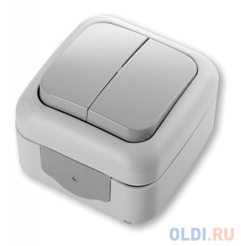 

Выключатель Panasonic Palmiye откр. 2кл. IP54 серый глянцевый (упак.:1шт) (90555502-RU)