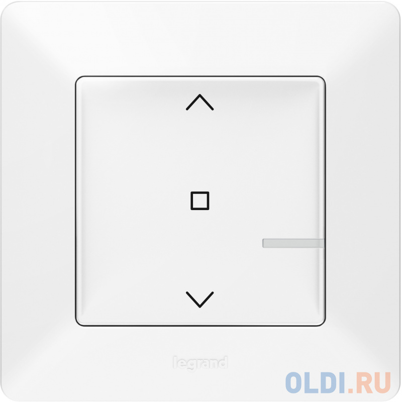 

Коллекция умных устройств Valena Life with NETATMO. Умный беспроводной выключатель рольставней . Цвет Белый
