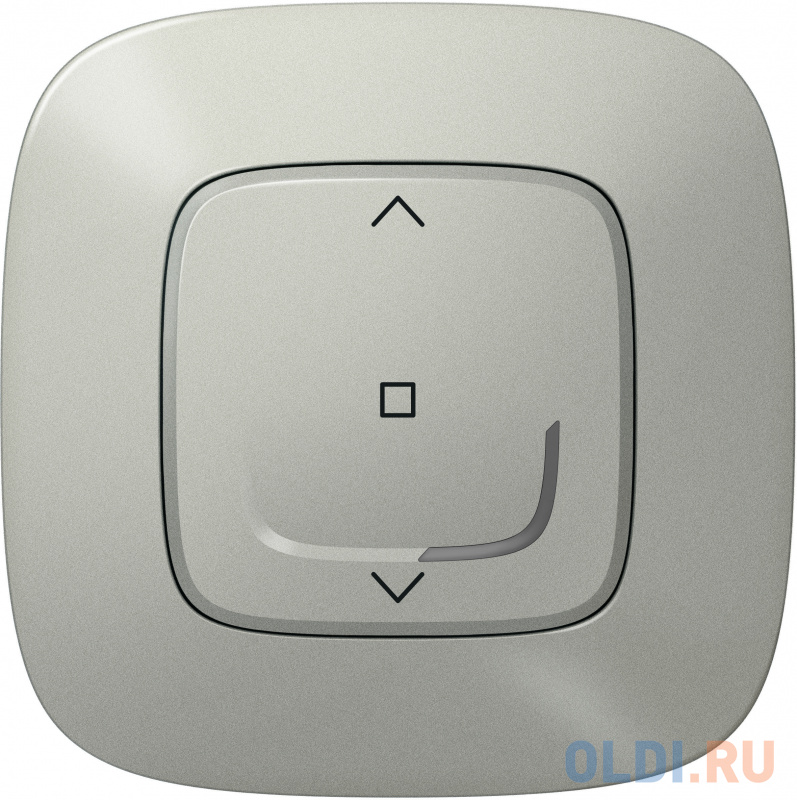 

Коллекция умных устройств Valena Allure with NETATMO. Умный беспроводной выключатель рольставней . Цвет Алюминий
