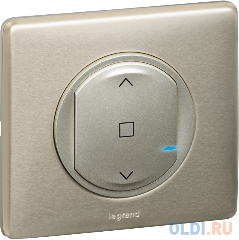 Коллекция умных устройств Celiane with NETATMO. Умный выключатель рольставней 500 ВА 230В. Цвет Титан. Рамка Титан. фото