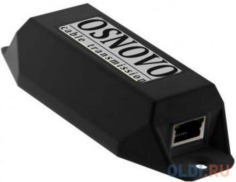 Удлинитель PoE Osnovo E-PoE/1G 10/100/1000M Gigabit Ethernet до 500м удлинитель osnovo ta u1 1 ra u1 1 для интерфейса usb 1 1 для клавиатуры и мыши по кабелю витой пары cat5 5e 6 до 100м