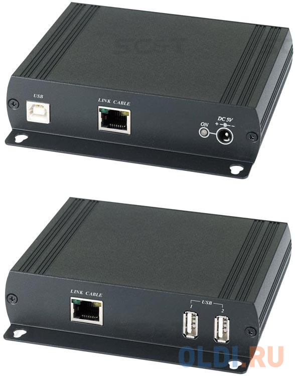 Удлинитель SC&amp;T HKM01E HDMI KVM по Ethernet до 120м от OLDI