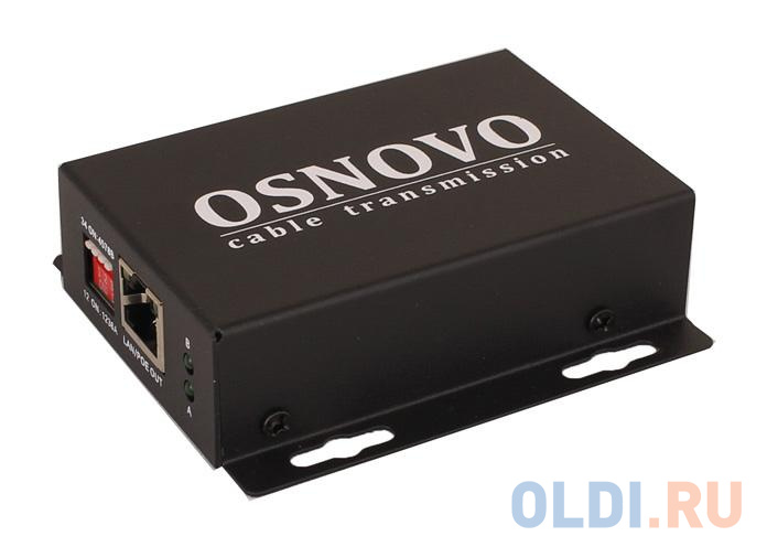 Удлинитель Osnovo E-PoE/1A удлинитель osnovo ta u1 1 ra u1 1 для интерфейса usb 1 1 для клавиатуры и мыши по кабелю витой пары cat5 5e 6 до 100м