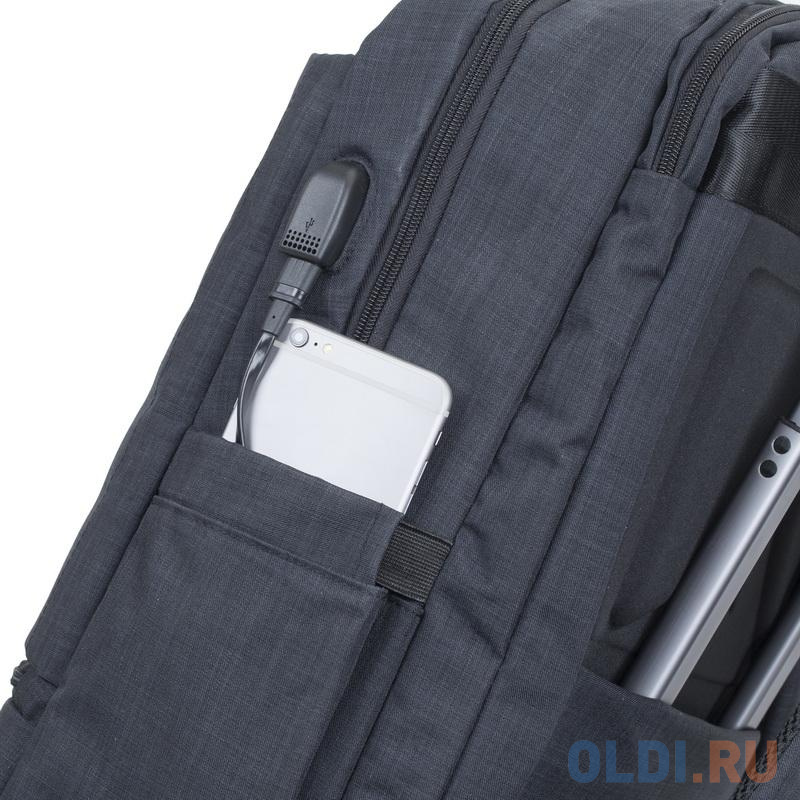 Рюкзак для ноутбука 17.3" Riva 8365 полиэстер черный фото
