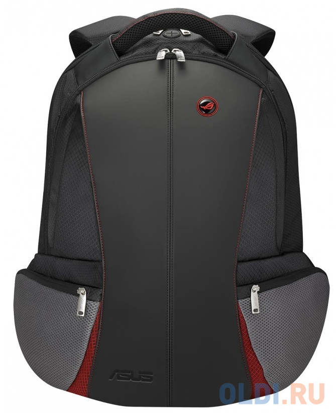 

Рюкзак для ноутбука ASUS ROG Artillery чёрно-серый (17", полиэстер, полиуретан, 90XB04D0-BBP000, Черный