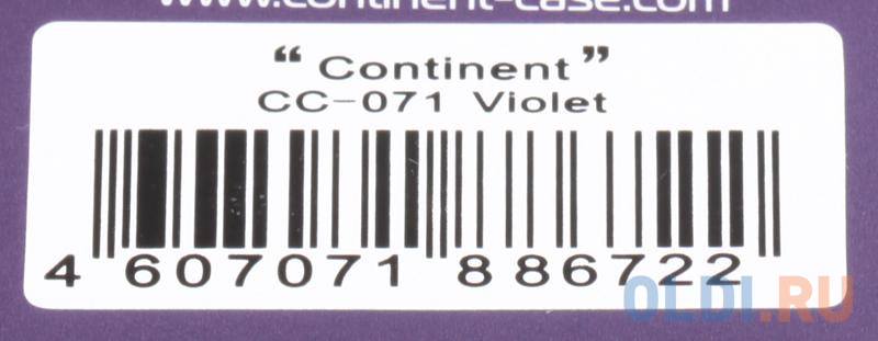 Сумка для ноутбука 12" Continent CC-071 Violet полиэстр фиолетовый фото