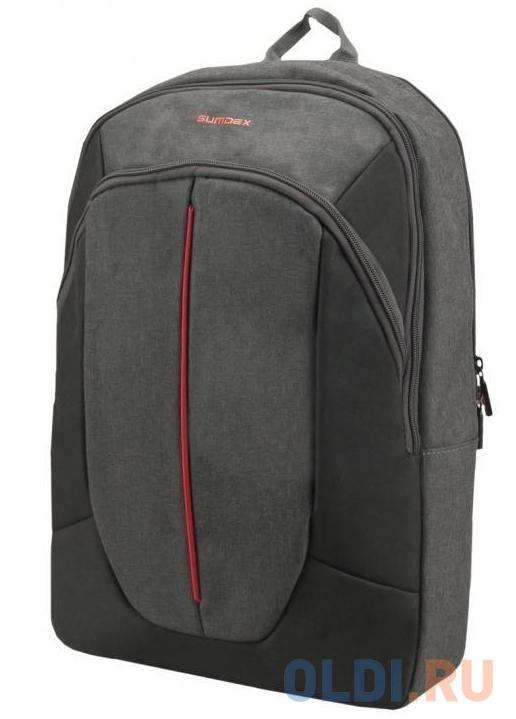 Рюкзак для ноутбука 15.6" Sumdex PON-263GY полиэстер серый