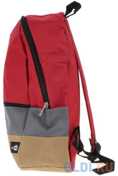 Рюкзак для ноутбука 15.6" PCPet PCPKB0015RG полиэстер красный серый, размер 31x44.5x14.5 см - фото 3