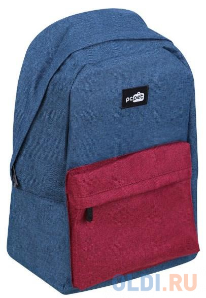 Рюкзак для ноутбука 14.1" PCPet PCPKA0214BR полиэстер синий красный, размер 28.5 х 41.5 х 14 см - фото 3