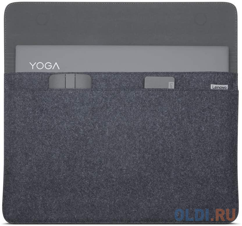 Чехол для ноутбука 15" Lenovo Yoga 15-inch Sleeve кожа черный GX40X02934 - фото 4