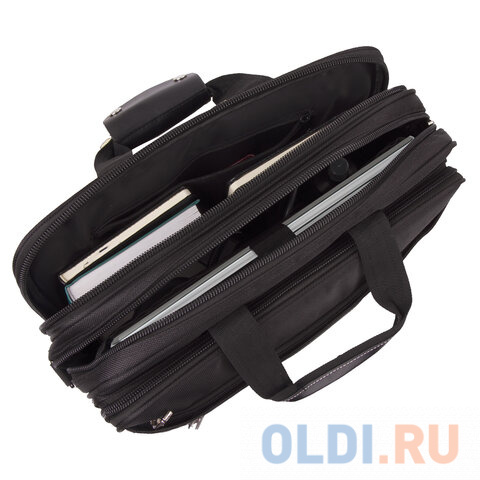 Сумка для ноутбука 15.6" BRAUBERG Carbon полиэстер искусственная кожа черный фото