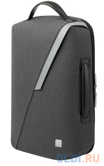 Рюкзак для ноутбука 13" Moshi Muto Three-Way полиэстер серый, размер 41x28x10 см. - фото 1