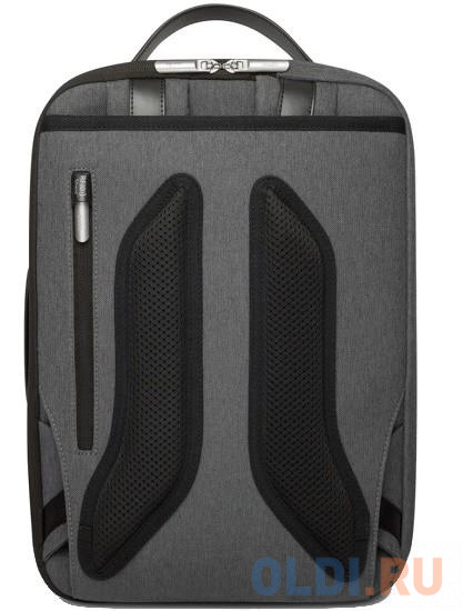 Рюкзак для ноутбука 13" Moshi Muto Three-Way полиэстер серый, размер 41x28x10 см. - фото 3