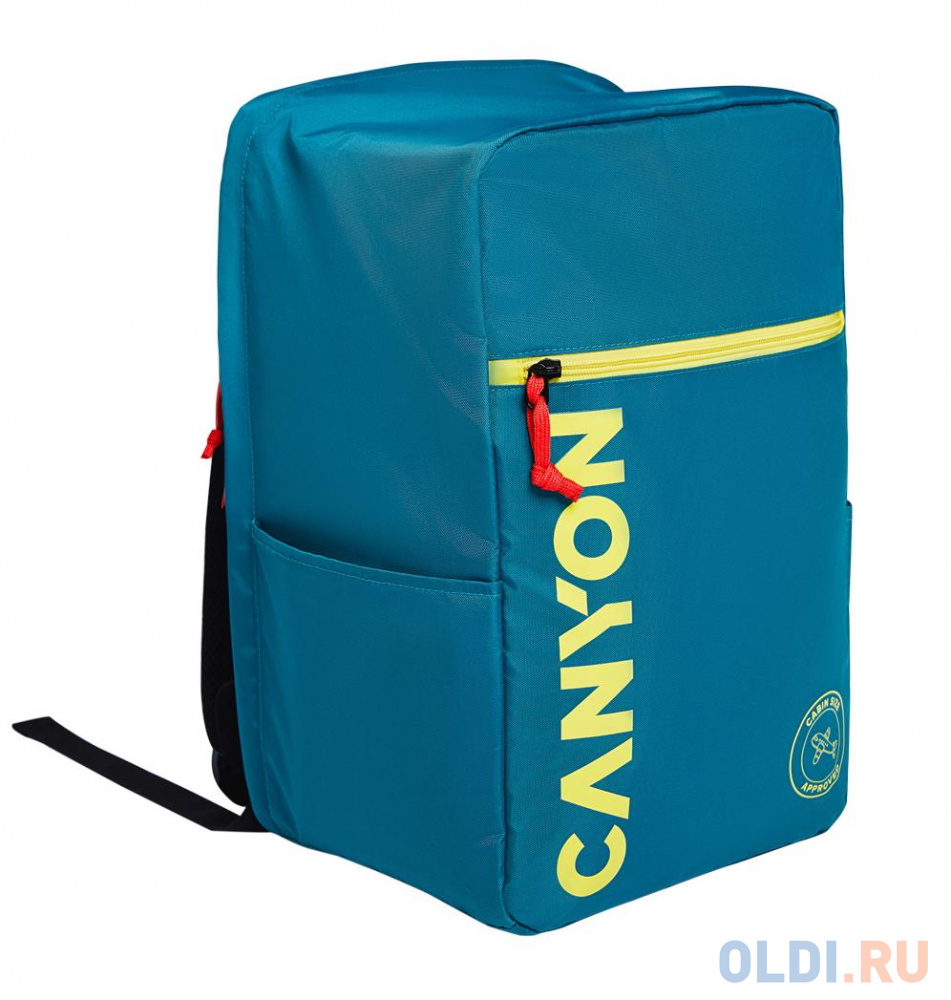Рюкзак 15.6" Canyon CSZ-02 полиэстер аквамарин, размер 20X25X40 см. - фото 1